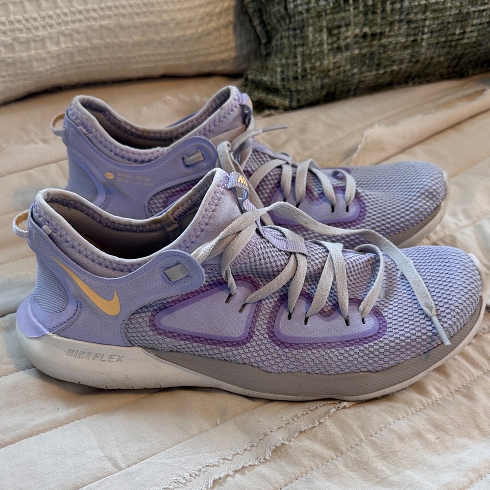Nike Women's Lavender and Gold Flex Shoes